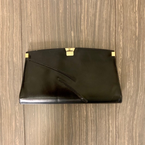 Vintage Ingeldews Canadian Made Black Clutch - Picture 3 of 13
